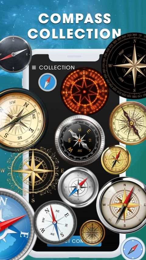 Compass - Digital Compass & GPS Compass Navigation screenshot 1