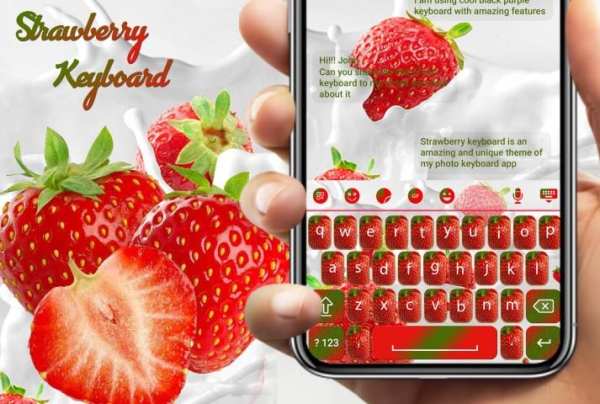 Strawberry keyboard Theme स्क्रीनशॉट 6
