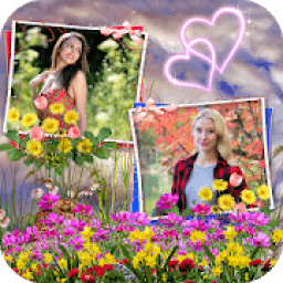 Flower Dual Photo Frame आइकन