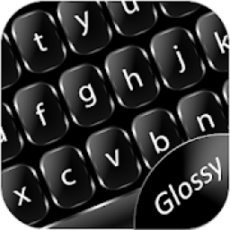 ikon Glossy Black Keyboard Theme