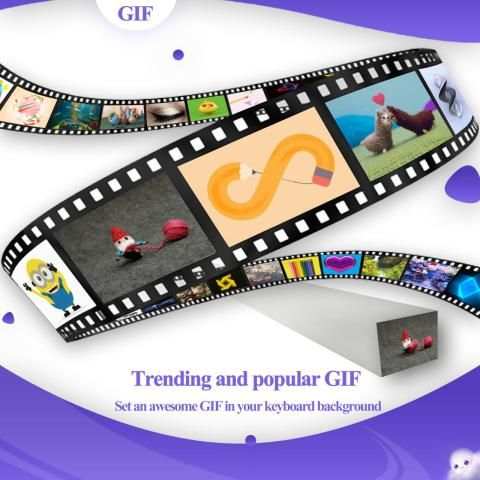 Cute Kawaii Keyboard Theme screenshot 1