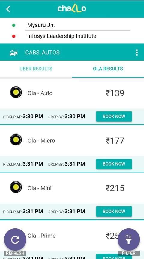 Challo - Live bus tracking and cab booking app screenshot 3