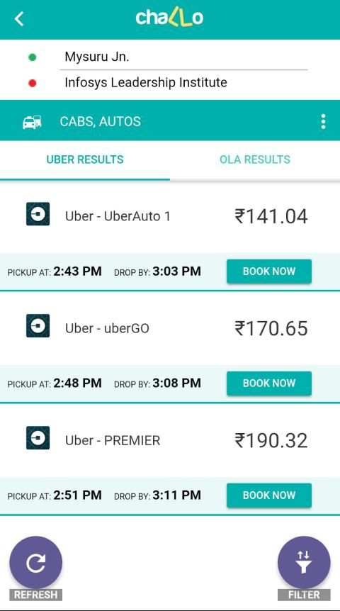 Challo - Live bus tracking and cab booking app screenshot 4