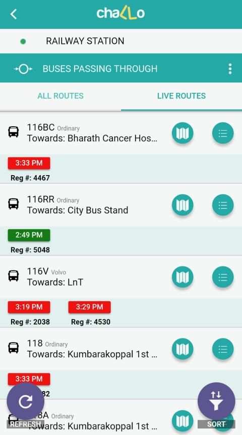 Challo - Live bus tracking and cab booking app screenshot 1