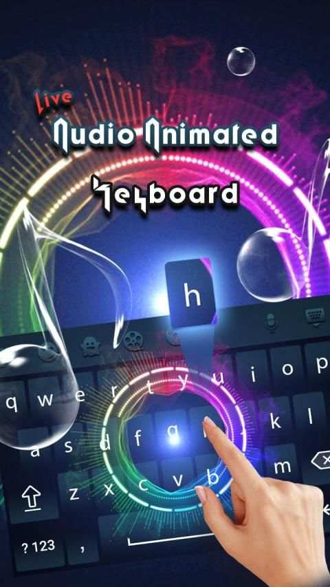 Audio Animated Keyboard Theme स्क्रीनशॉट 6