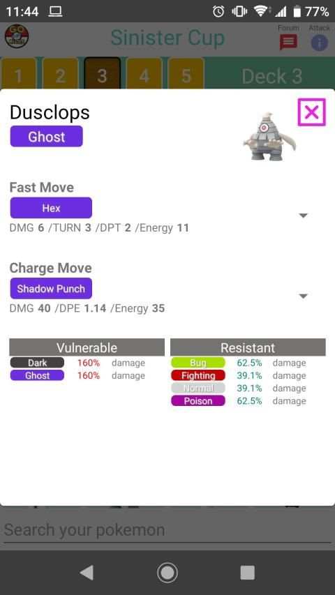 PVP Master for Pokemon Go स्क्रीनशॉट 1