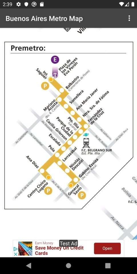 Buenos Aires Metro App स्क्रीनशॉट 1
