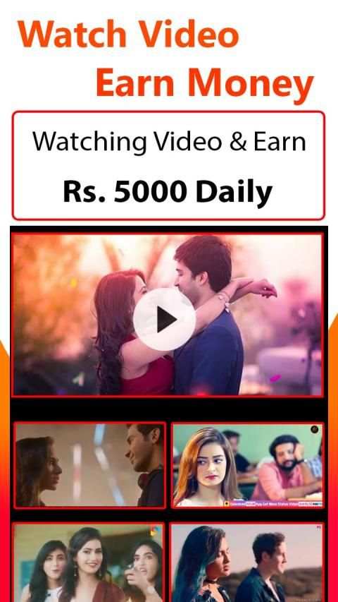 Watch Video Status End Earn Money, Win Reward coin स्क्रीनशॉट 1