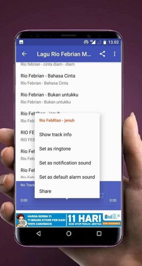 Lagu Rio Febrian MP3 Offline screenshot 2