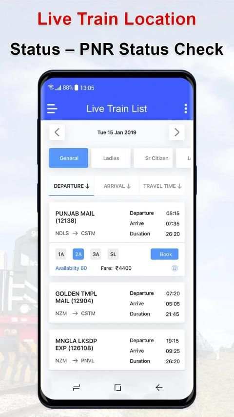 Train Enquiry, Live Train, Seat - PNR Status स्क्रीनशॉट 6
