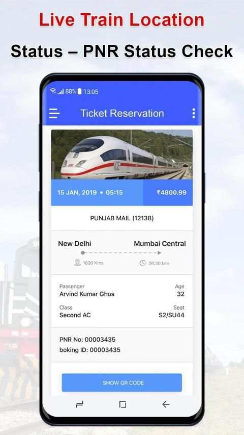 Train Enquiry, Live Train, Seat - PNR Status स्क्रीनशॉट 5