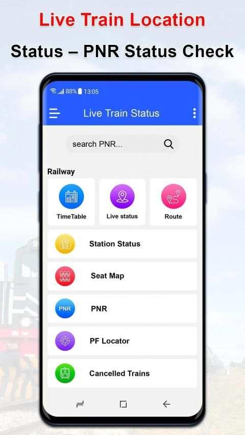 Train Enquiry, Live Train, Seat - PNR Status स्क्रीनशॉट 7