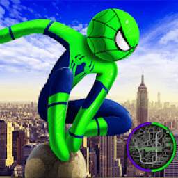 Spider Stickman Rope Hero 2 - Gangster Crime City