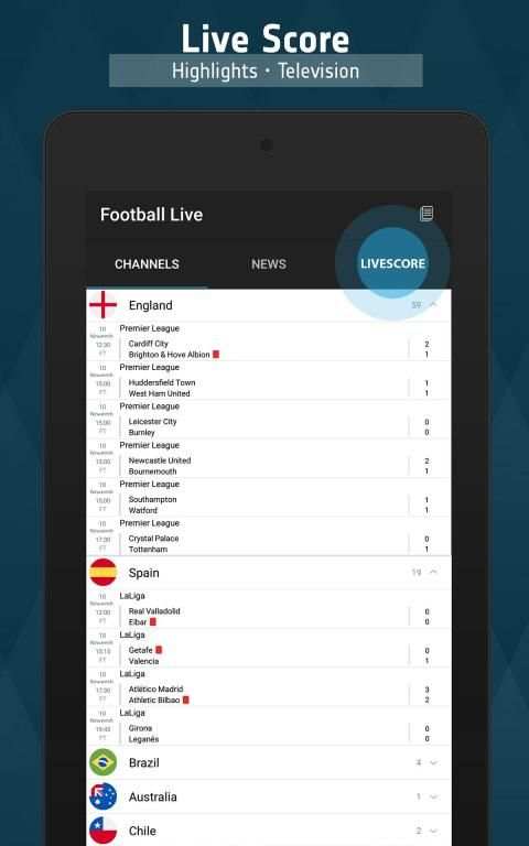 Football TV Live - Sport Television screenshot 1