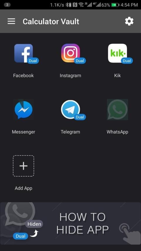 Calculator Vault Lite 64 Support screenshot 1