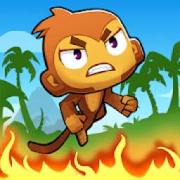Saving Amazon-Monkey Jumping In Flame