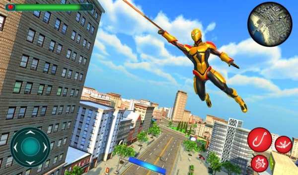 Amazing Green Rope Ninja Hero New Action Game screenshot 1