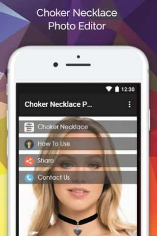 Choker Necklace Photo Editor स्क्रीनशॉट 1