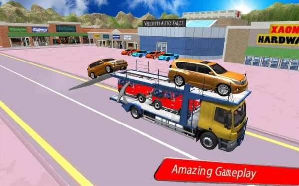 Car Transport Truck Free Games: Car transportation स्क्रीनशॉट 3