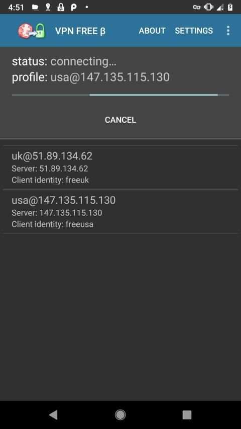 VPN FREE β IPSEC IKEv2 worldwide screenshot 7