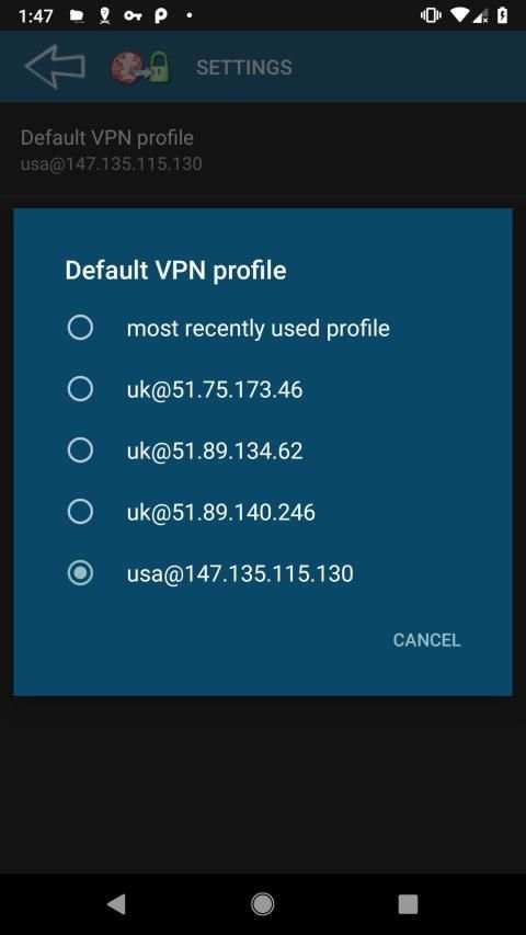 VPN FREE β IPSEC IKEv2 worldwide screenshot 3