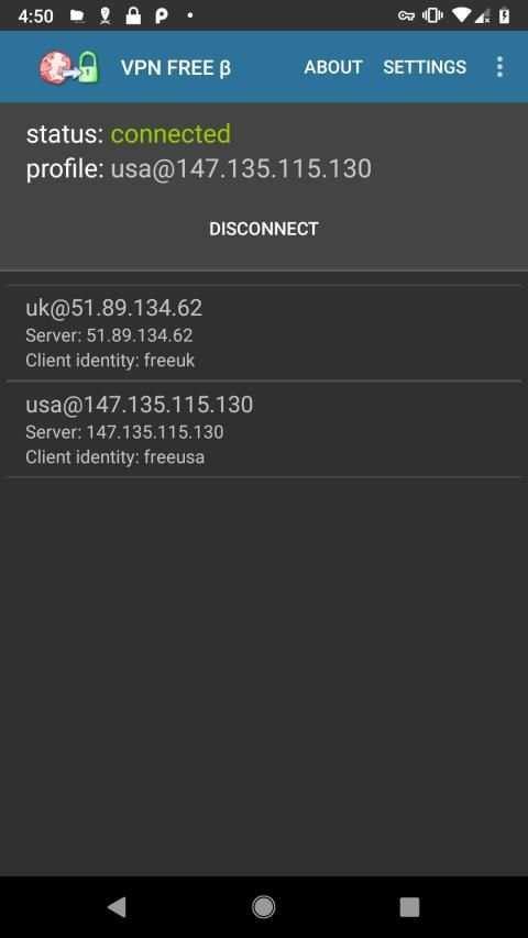 VPN FREE β IPSEC IKEv2 worldwide screenshot 6