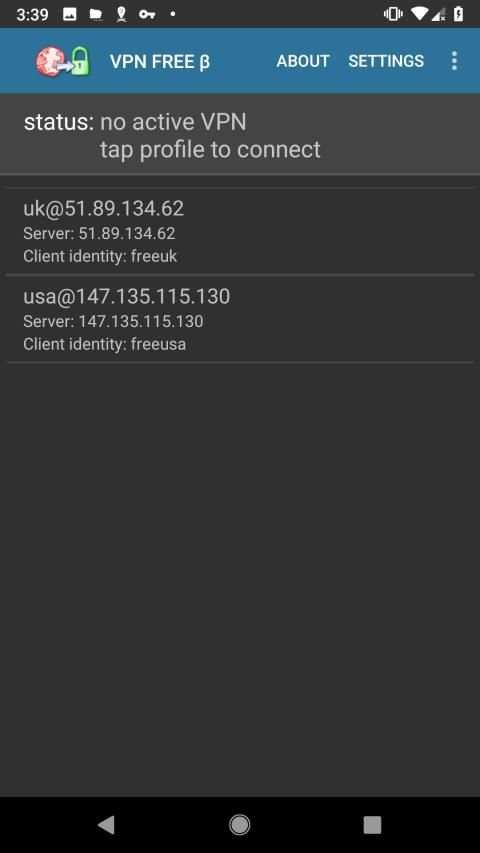 VPN FREE β IPSEC IKEv2 worldwide screenshot 8