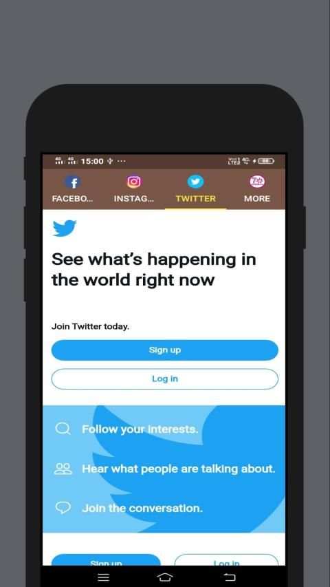 Swipe In One - All In One Fastest Social Browser स्क्रीनशॉट 5