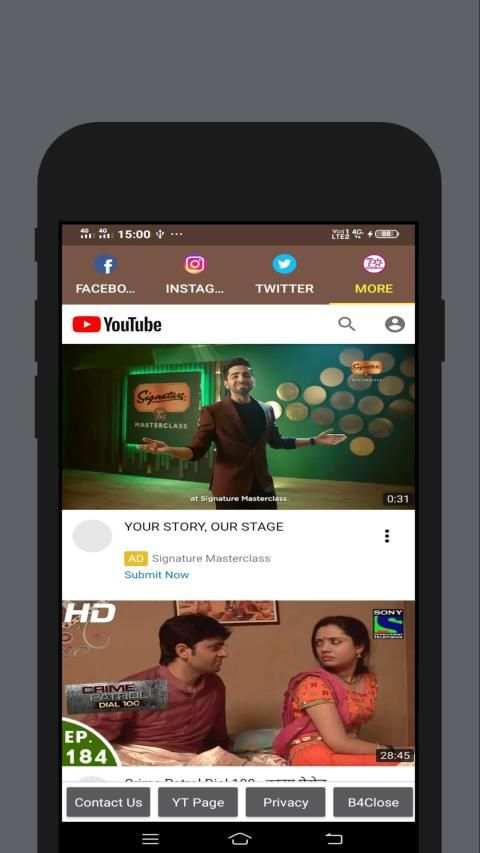 Swipe In One - All In One Fastest Social Browser स्क्रीनशॉट 3