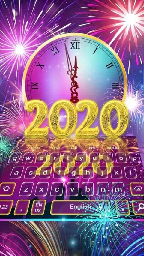 Happy New Year 2020 Keyboard screenshot 3