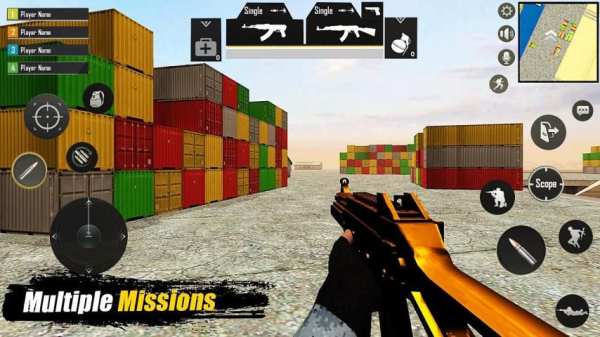 Battle Combat Free Fire Squad Battleground Game स्क्रीनशॉट 10