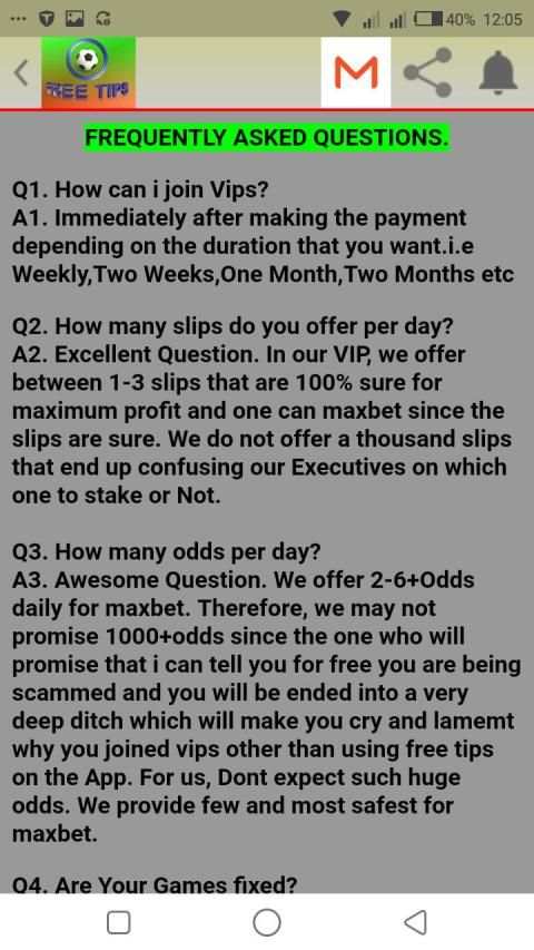FREE TIPS स्क्रीनशॉट 1