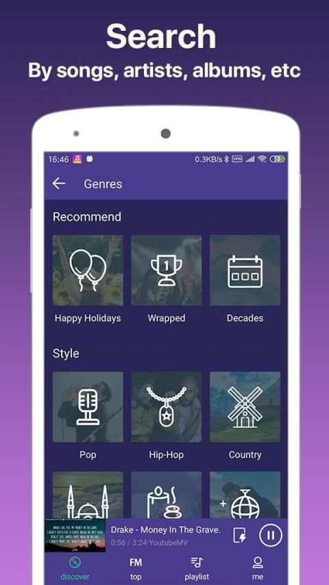 Music Player, Free Music Download App स्क्रीनशॉट 1