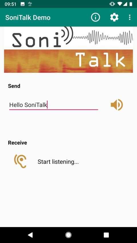 SoniTalk - Exchange Data Over Sound screenshot 4