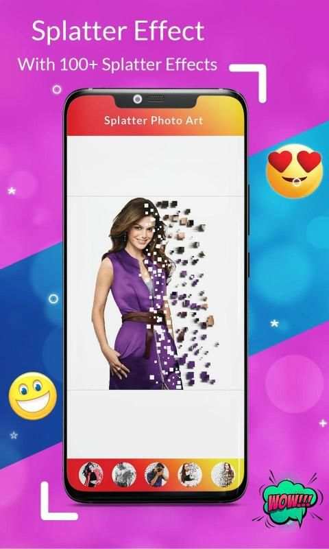 Creative Splatter Action Editor : Photo Lab Effect स्क्रीनशॉट 8