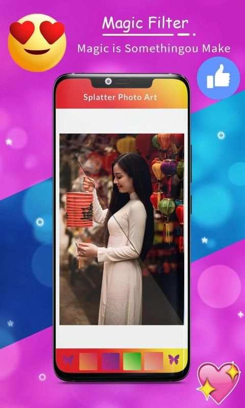 Creative Splatter Action Editor : Photo Lab Effect स्क्रीनशॉट 4