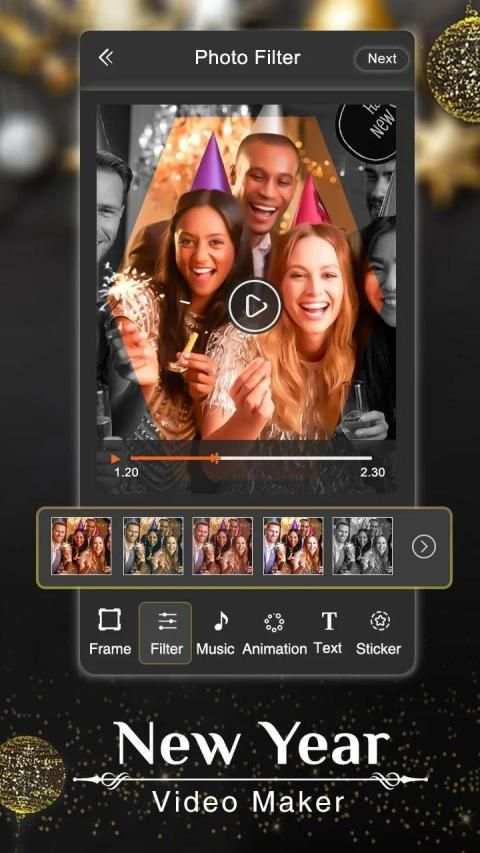 New Year Photo Video Maker - Movie Maker screenshot 5