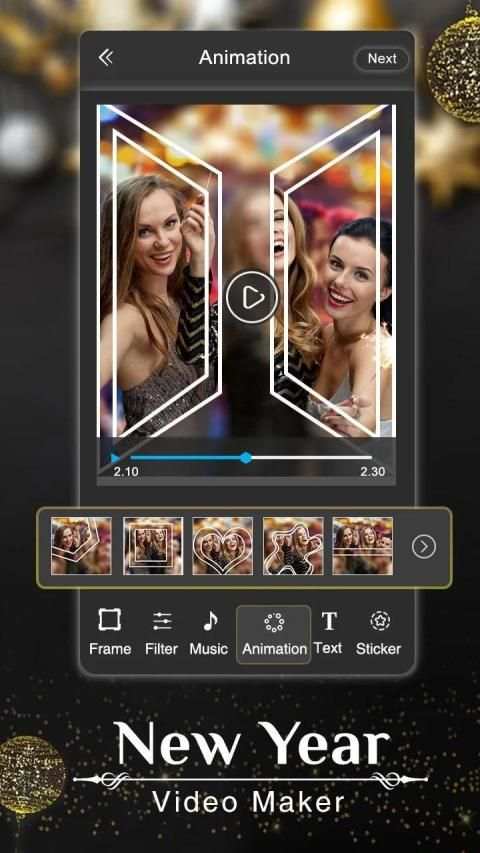 New Year Photo Video Maker - Movie Maker screenshot 3