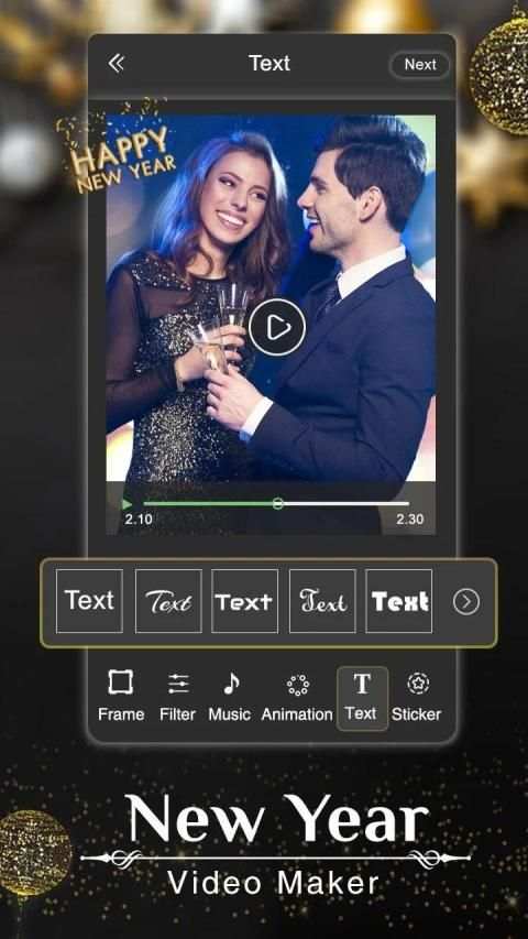 New Year Photo Video Maker - Movie Maker screenshot 2