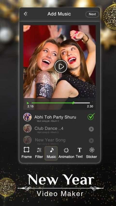 New Year Photo Video Maker - Movie Maker screenshot 4