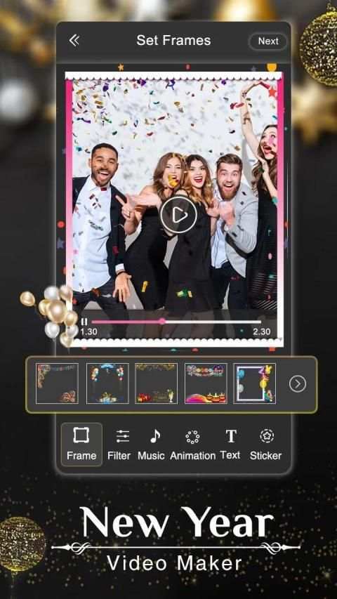 New Year Photo Video Maker - Movie Maker screenshot 6