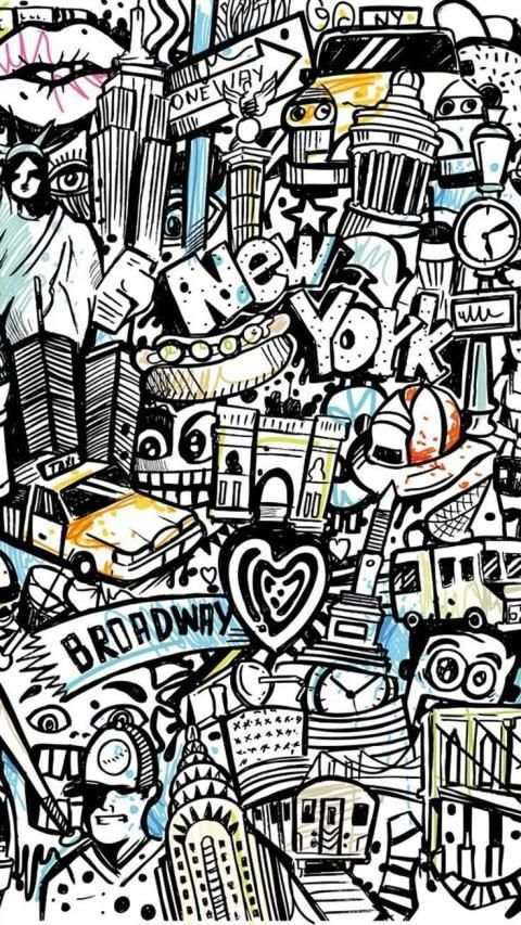 Doodle Wallpaper HD screenshot 1