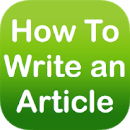 How To Write an Article आइकन