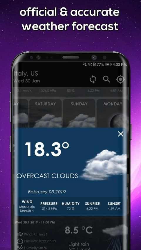 Weather Channel App Hourly Weather Forecast Pro स्क्रीनशॉट 3