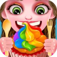 Rainbow Unicorn Cupcake Maker Bakery Game