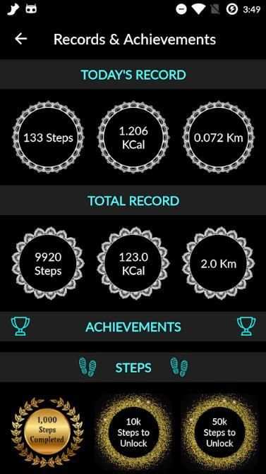 Pedometer स्क्रीनशॉट 1