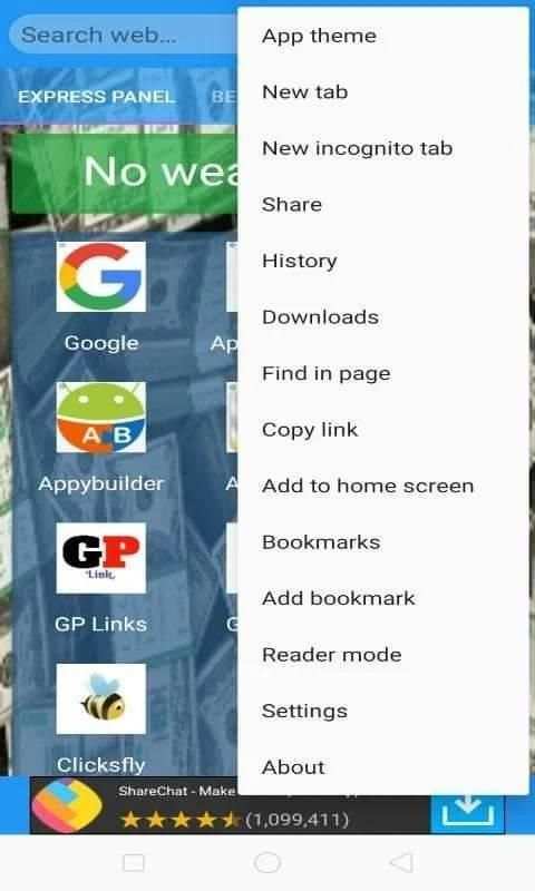 Earning Browser screenshot 2