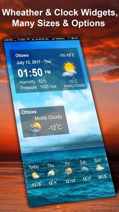 Live Rain wheather:Wheather Forecast Report Widget screenshot 5