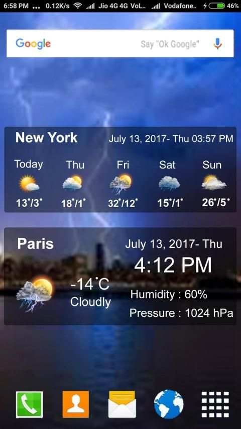 Live Rain wheather:Wheather Forecast Report Widget screenshot 1