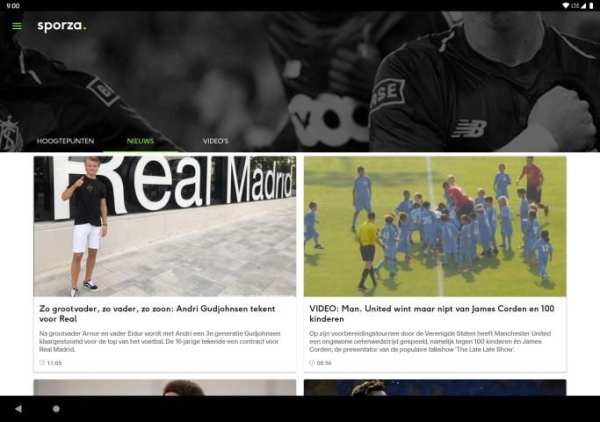 sporza voetbal screenshot 6